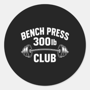 300 lbs Pfund Bench Press Club Weightlift Power Runder Aufkleber