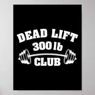 300 Pfund Pfund Club Fitnessstudio Gewichtheben Po Poster