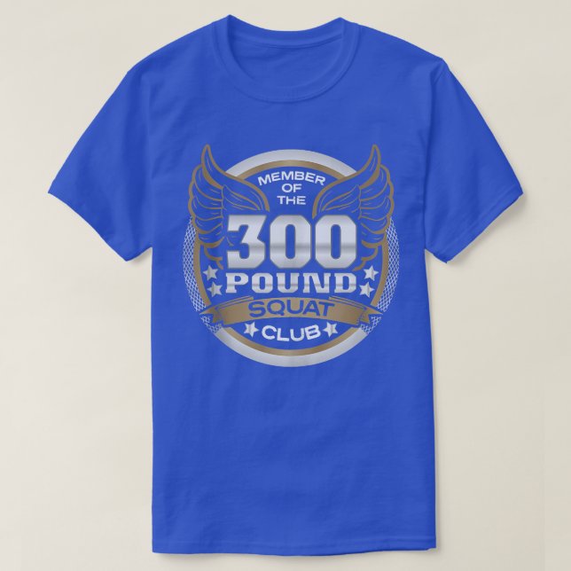 300 Pfund Platz Club für Powerlifter Weightlifter  T-Shirt (Design vorne)