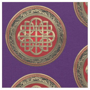 [300] Sacred Celtic Gold Knot Cross Stoff