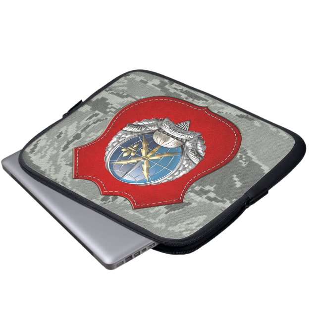 [300] SOWT-Emblem Laptopschutzhülle (Vorne Knopf)