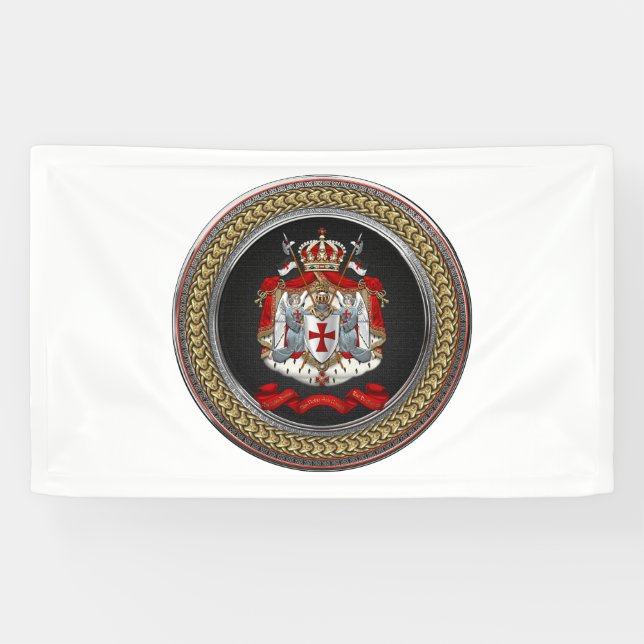 [300] Tempelwappen der Ritter Banner (Horizontal)
