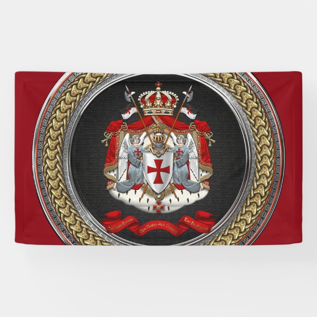 [300] Tempelwappen der Ritter Banner (Horizontal)