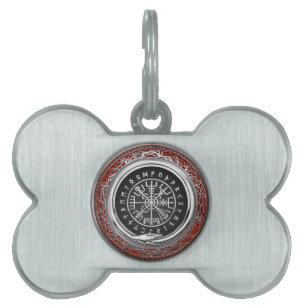[300] Vegvisir - Vikings silberner magischer Runic Tiermarke