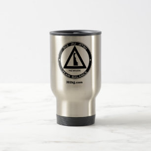 302 Jiu Jitsu Logo-Reise-Tasse Reisebecher