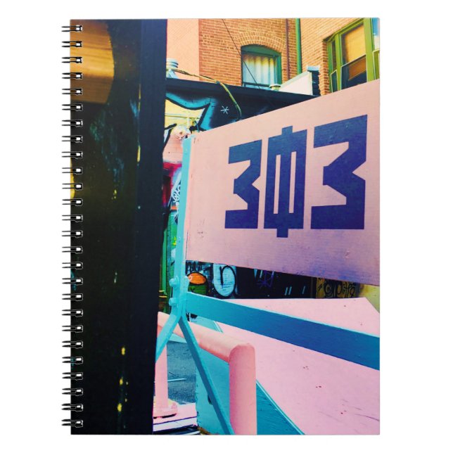 303 Colfax Colado Gasse Notizblock (Vorderseite)