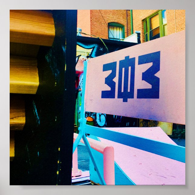 303 Colfax Colado Gasse Poster (Vorne)