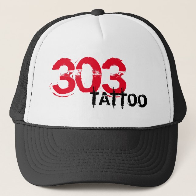 303TATTOO TRUCKER HAT FÜR ALLE TRUCKERKAPPE (Vorderseite)