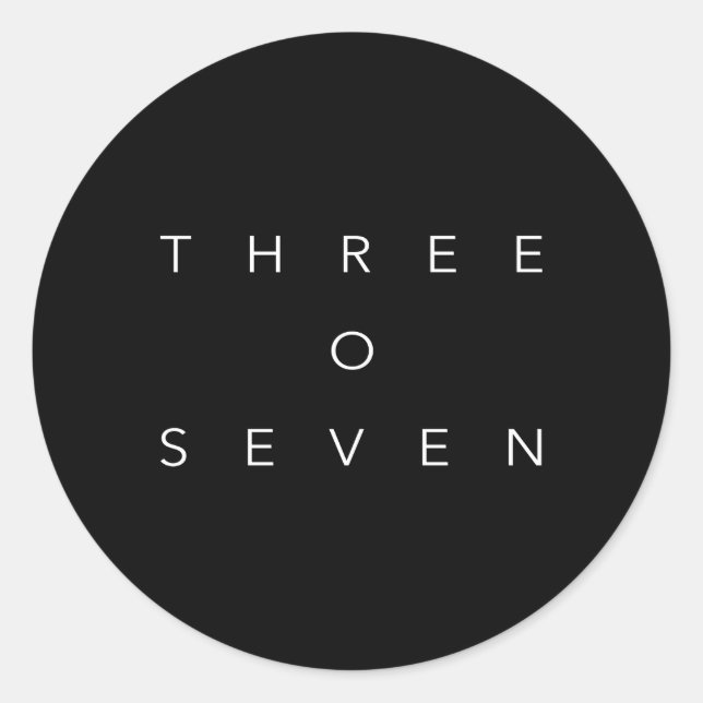 307 Bereichscode Wyoming Runder Aufkleber (Vorderseite)