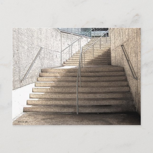 308 Treppe Postkarte (Vorderseite)