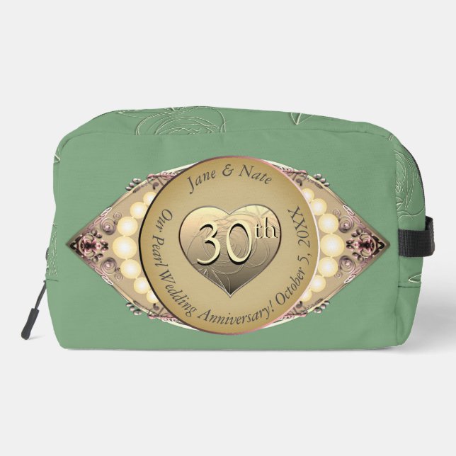 30./12. Pearl Anniversary Accessory Pouch Waschbeutel (Rückseite)