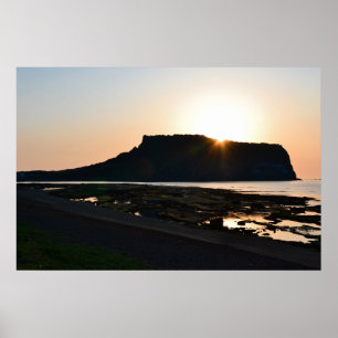 30×20 Seongsan Sunrise Peak Jeju Korea Fotoabzug Poster