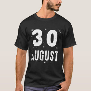 30 August Jubiläum Party Besonderen Anlasses für T-Shirt