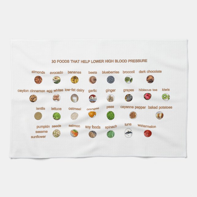 30 Beste Lebensmittel, die zur Senkung eines hohen Geschirrtuch (Horizontal)