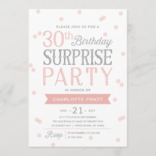 30. Confetti Überraschung Party Einladung   Geburt