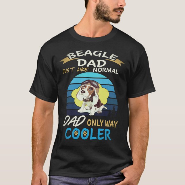 30 Dad - Beagle Dad Kühler Beagle T-Shirt (Vorderseite)