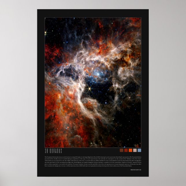 30 Doradus (Tarantula Nebula, NGC 2070) Poster (Vorne)