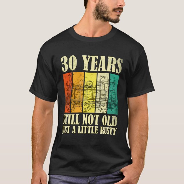 30 Eisenbahn-Dampfzug T-Shirt (Vorderseite)