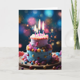 30. FABULOUS BIRTHDAY CAKE GREETING CARD KARTE