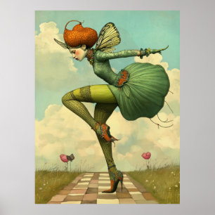 *~*30 FD2 Retro Whimsical Girl Art Vintag Poster