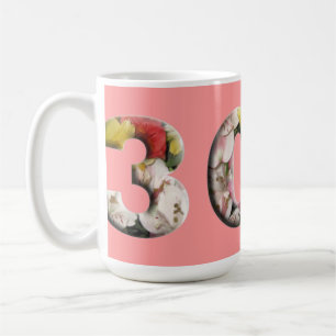 30. Floral Meilenstein Persönliche Umarmung Kaffeetasse