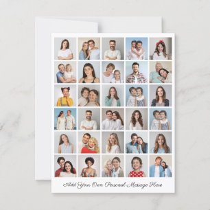 30 Foto Collage Ihre eigene Grußkarte hinzufügen