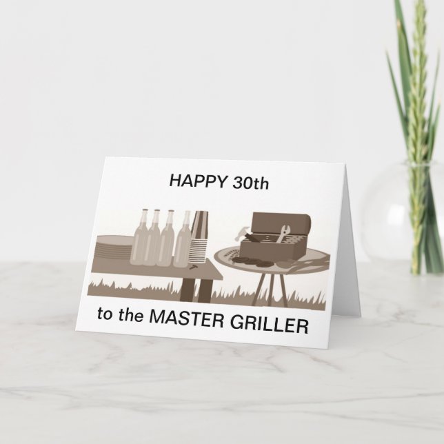 30. FÜR DEN "MASTER GRILLER" KARTE (Vorderseite)