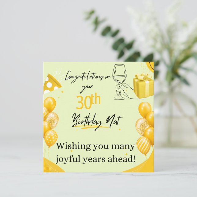 30. Geburtstag (Stehend Vorderseite)