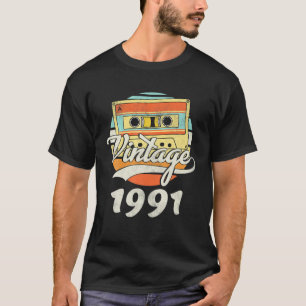 30. Geburtstag 1991 Vintage Retro Kassette 30 Jahr T-Shirt