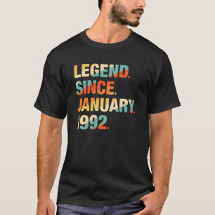 30. Geburtstag 30 Jahre alte Legende seit 19. Janu T-Shirt