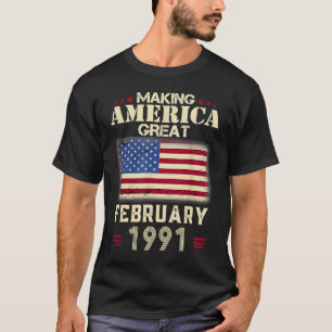 30. Geburtstag Amerika großartig machen seit Febru T-Shirt