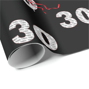 30. Geburtstag Ballon Bouquet Wrapping Paper Geschenkpapier