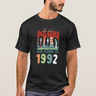30. Geburtstag Beste Golfers T-Shirts Geboren 1992
