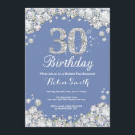 30. Geburtstag Blau und Silberdiamant Einladung<br><div class="desc">Einladung zum 30. Geburtstag. Blue und Silver Kristall Diamond. Elegante Birthday Bash laden. Erwachsener Geburtstag. Frauen zum Geburtstag. Männer zum Geburtstag.
Für weitere Anpassungen klicken Sie bitte auf die Schaltfläche "Anpassen" und verwenden Sie unser Designwerkzeug,  um diese Vorlage zu ändern.</div>