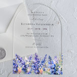 30. Geburtstag Blue Larkspur Juli Geburtstag Blume Acryleinladungen<br><div class="desc">Erschaffen Sie ein schönes Sommergeburtsthema für Ihre Juli-Feier rund um die Blume zum Geburtstag - Blue Larkspur. Larkspur ist auch als Delphinium bekannt. Das moderne,  bogenförmige Papier ist einer der heißesten Trend.</div>