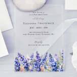 30. Geburtstag Blue Larkspur Juli Geburtstag Blume Acryleinladungen<br><div class="desc">Erschaffen Sie ein schönes Sommergeburtsthema für Ihre Juli-Feier rund um die Blume zum Geburtstag - Blue Larkspur. Larkspur ist auch als Delphinium bekannt. Transparente,  durchsichtige Acryleinladungen sind in diesem Jahr der heißeste Trend bei Geburtstagseinladungen.</div>