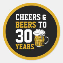 30. Geburtstag Cheers & Biere bis 30 Jahre