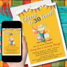 30. Geburtstag Cheers bis 30 Jahre Margarita Fiest