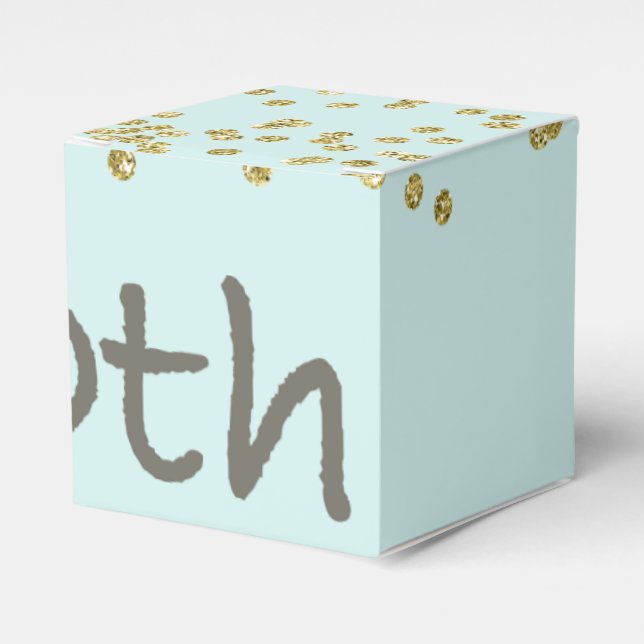 30. Geburtstag Confetti Geschenkschachtel (Vorderseite)