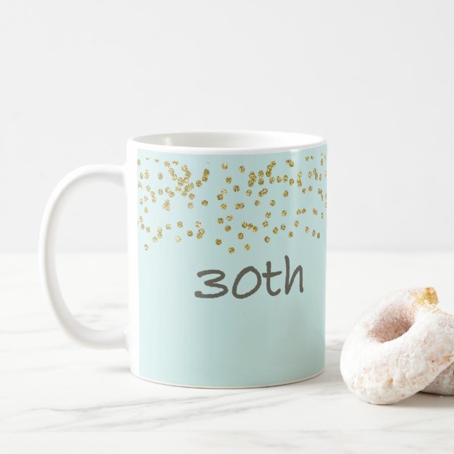 30. Geburtstag Confetti Tasse (Mit Donut)