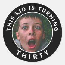30. Geburtstag Custom Foto Stickers