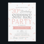 30. Geburtstag der Confetti-Überraschungs-Party Einladung<br><div class="desc">Dieser Chic und stilvolle 30. Geburtstags-Überraschungs-Party Einladung kennzeichnet ein elegantes Confettithema mit moderner Typografie.  Für eine sogar denkwürdige Einladung wählen Sie eine gestempelschnittene Form,  ein strukturiertes Papier oder ein doppeltes starkes Papier vor. Für ein kundengebundenes Geburtstagsjahr bitte schicken Mitteilung wir und wir Ihnen eine direkte Verbindung.</div>