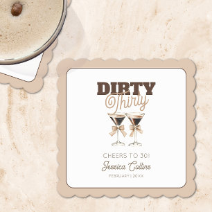 30. Geburtstag Dirty Dreißig Espresso Martini Part Untersetzer