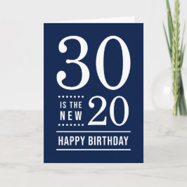 30. Geburtstag Editable Color 30 ist die neue 20 Karte
