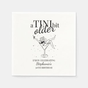 30. Geburtstag einer Frau mit einem 'A Tini Bit Ol Serviette