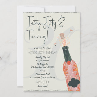 30. GEBURTSTAG EINLADEN! DREISSIG FLITY UND DREIZE EINLADUNG