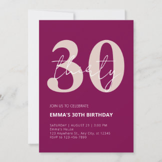 30. Geburtstag Einladung