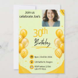 30. Geburtstag Einladung