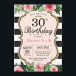 30. Geburtstag Einladung Frauen. Blanc<br><div class="desc">30. Geburtstag Einladung für Frauen. Black and Gold Geburtstagsparty Einladung. Gold Glitzer. Rosa Aquarell Floral Blume. Schwarze und weiße Streifen. Printable Digital.
Für weitere Anpassungen klicken Sie bitte auf die Schaltfläche "Anpassen" und verwenden Sie unser Designwerkzeug,  um diese Vorlage zu ändern.</div>