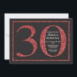 30. Geburtstag Einladung Red Glitzer Chalkboard<br><div class="desc">Einladung zum 30. Geburtstag. Black and Red Glitzer Geburtstagsparty Einladung mit Chalkboard Hintergrund. Überraschung Geburtstag. Erwachsener Geburtstag. Männer oder Frauen schnappen Party.
Für weitere Anpassungen klicken Sie bitte auf die Schaltfläche "Anpassen" und verwenden Sie unser Designwerkzeug,  um diese Vorlage zu ändern.</div>